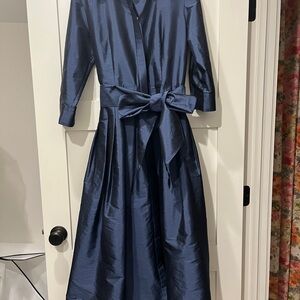 Sara Campbell Navy Long Shay Dress